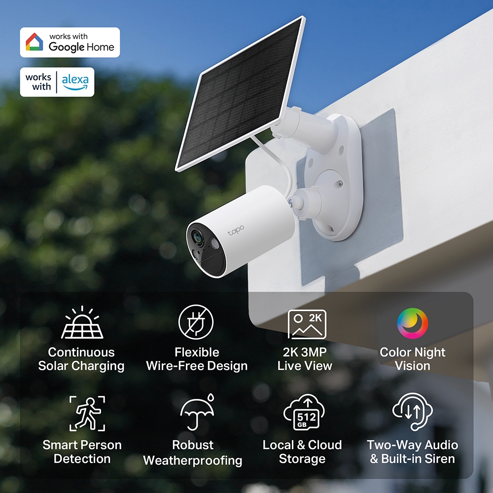 Bộ camera chạy bằng năng lượng mặt trời Tapo C410 KIT, hiệu TP-LINK