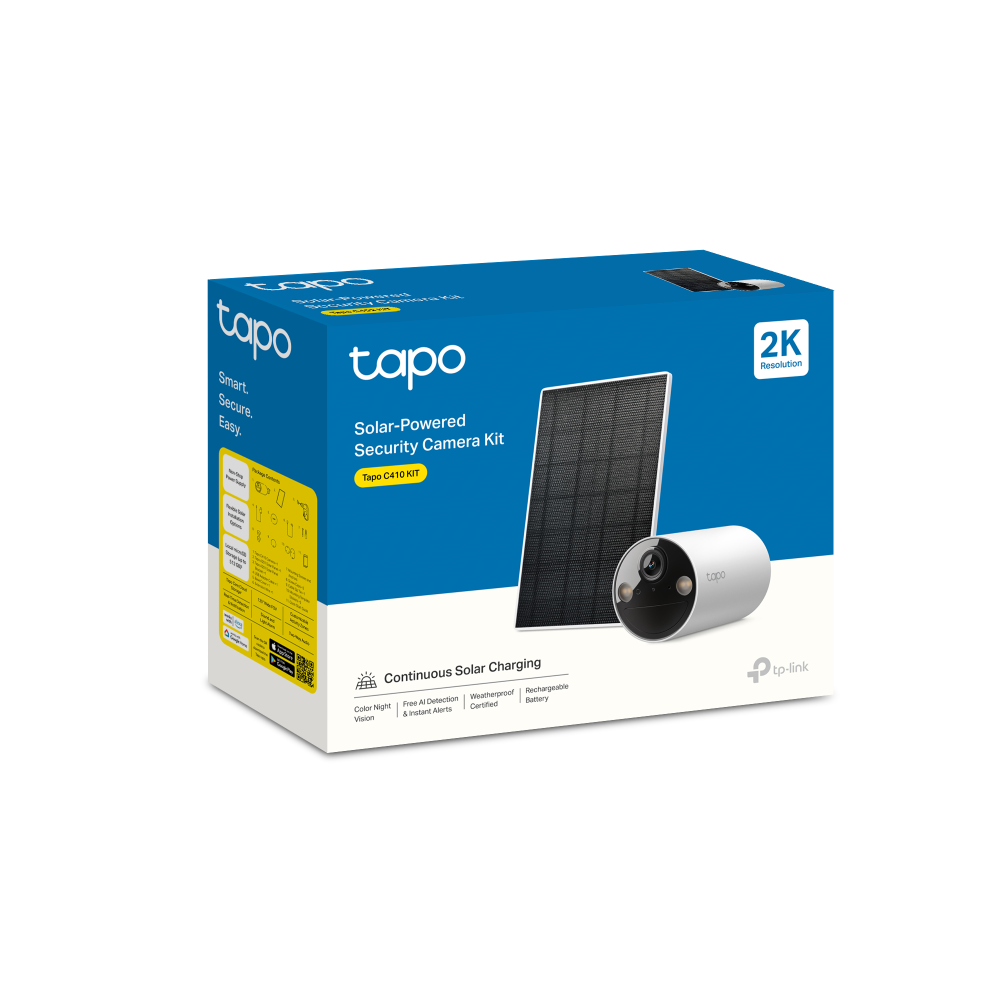 Bộ camera chạy bằng năng lượng mặt trời Tapo C410 KIT, hiệu TP-LINK