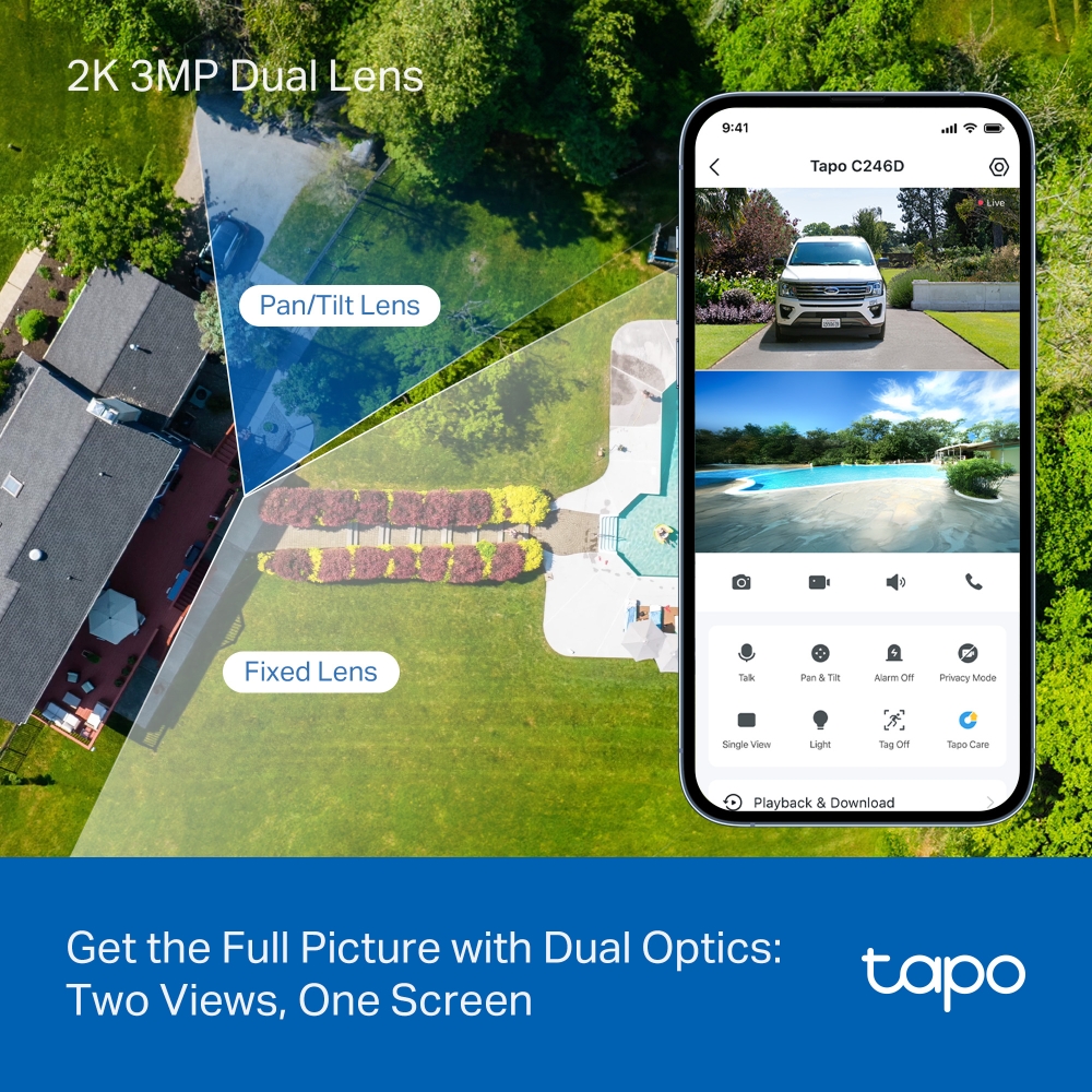 Camera giám sát Tapo C246D, hiệu TP-LINK (INDOOR/ OUTDOOR)