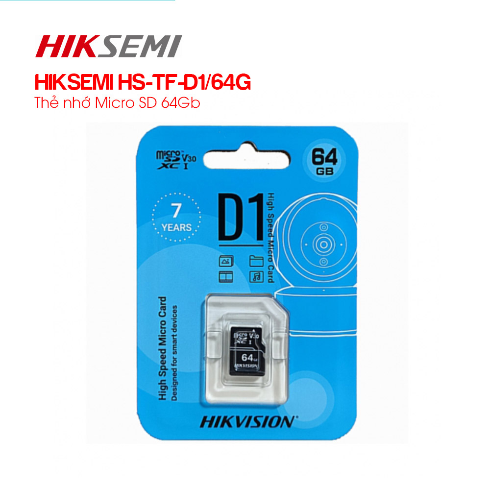 Thẻ nhớ HIKVISION HIKSEMI 64GB HS-TF-D1