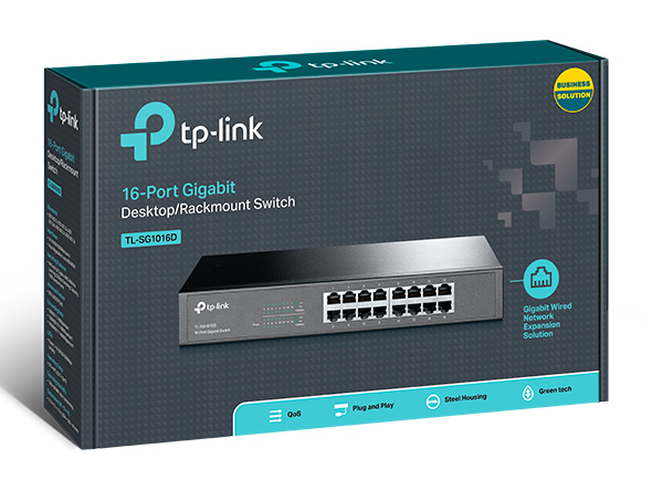 Bộ chia tín hiệu 16 cổng Gigabit Desktop tplink TL-SG1016D