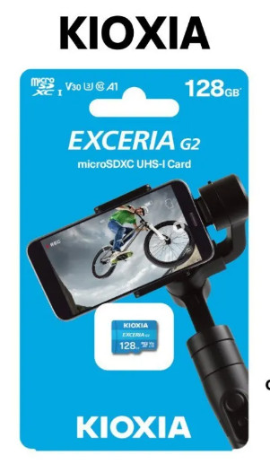 THẺ NHỚ MICROSD KIOXIA-128GB - G2 CL10 UHS-I U3 GHI HÌNH 4K