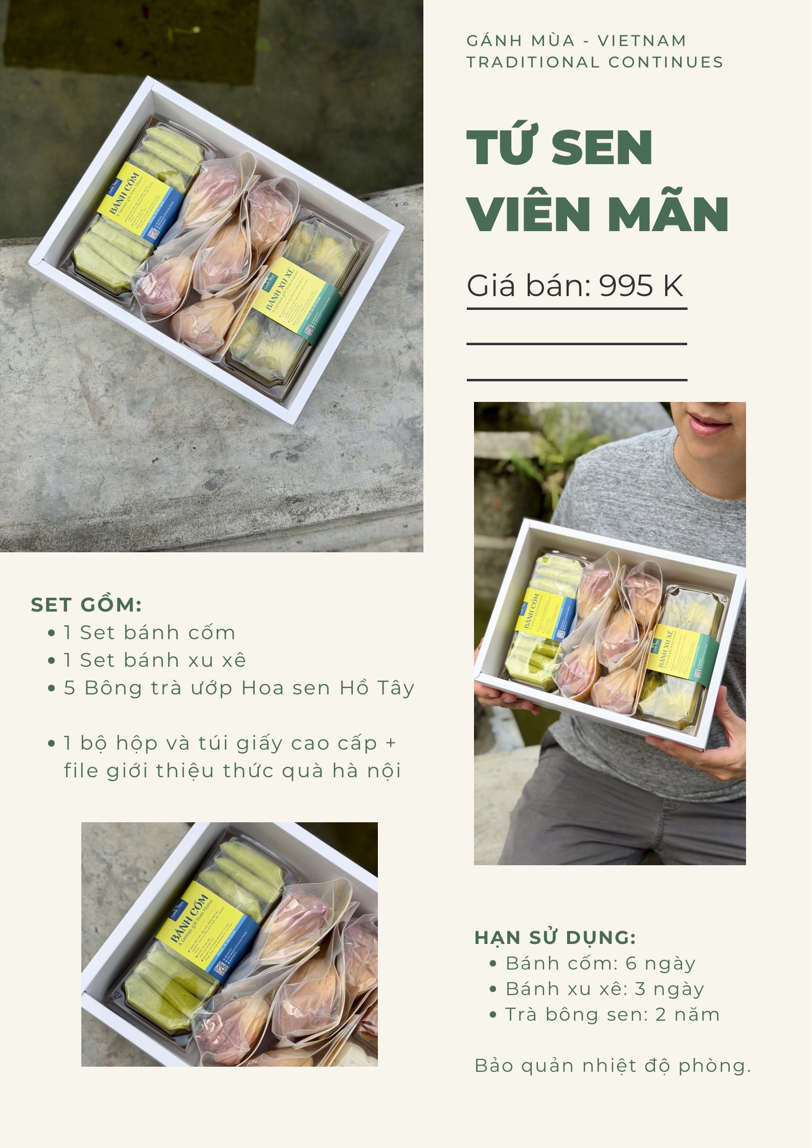 SET QUÀ SEN VIÊN MÃN