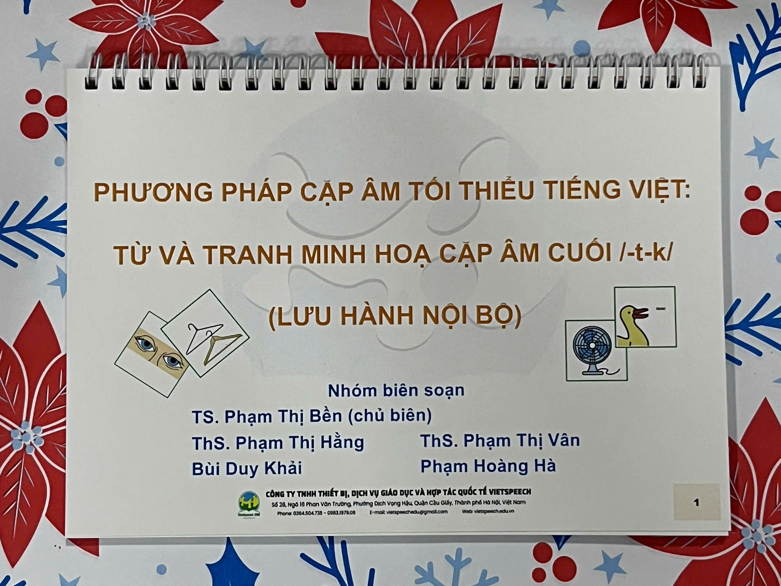 PHƯƠNG PHÁP CẶP ÂM TỐI THIỂU TIẾNG VIỆT: TỪ VÀ TRANH MINH HỌA 6 CẶP ÂM CUỐI /ng-n/, /nh-n/, /p-t/, /m-n/, /c-t/, /t-k/