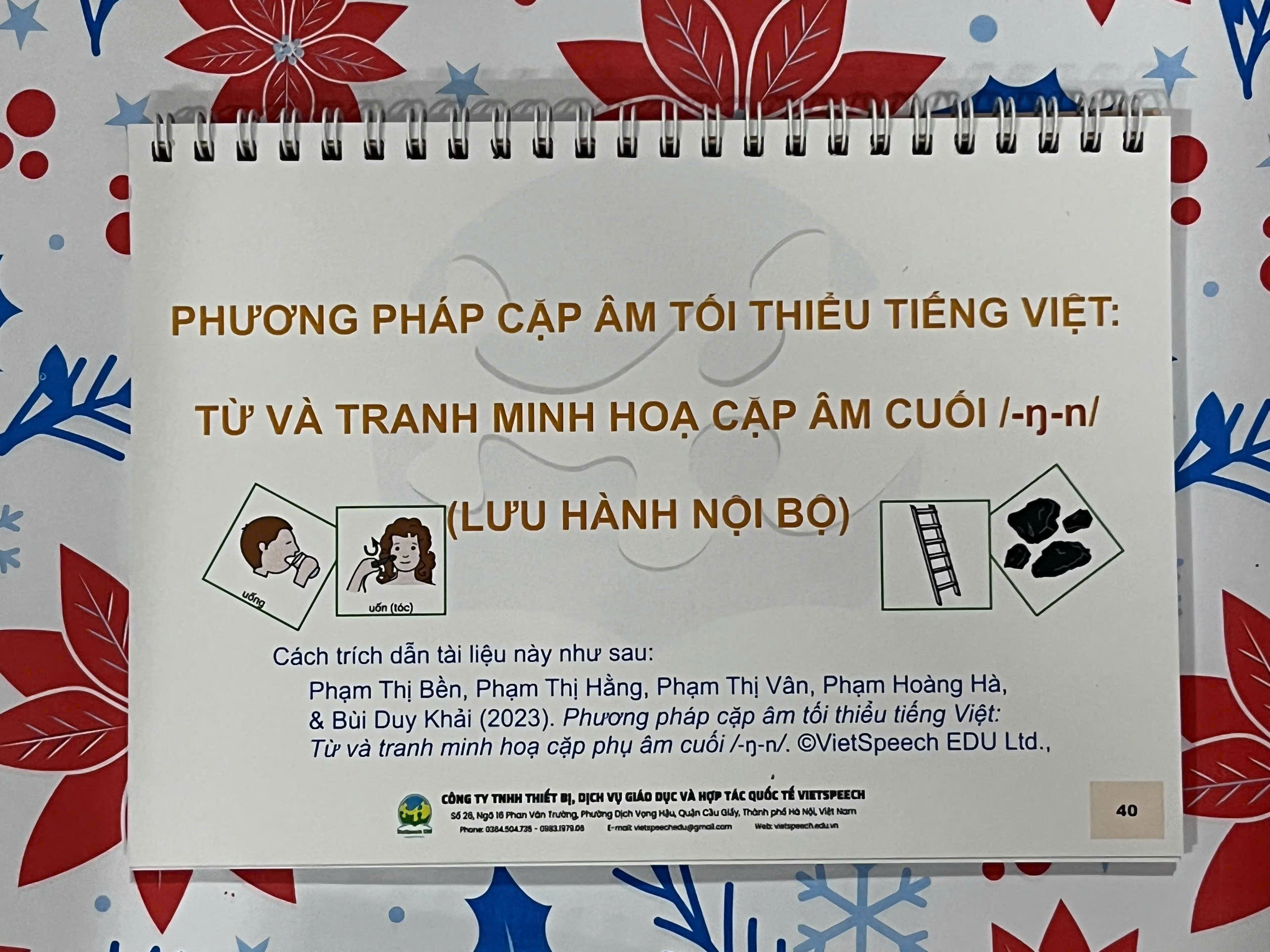PHƯƠNG PHÁP CẶP ÂM TỐI THIỂU TIẾNG VIỆT: TỪ VÀ TRANH MINH HỌA 6 CẶP ÂM CUỐI /ng-n/, /nh-n/, /p-t/, /m-n/, /c-t/, /t-k/