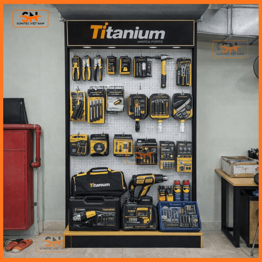 Xu hướng thiết kế kệ dụng cụ, máy móc trong cửa hàng, nhà xưởng hiện đại