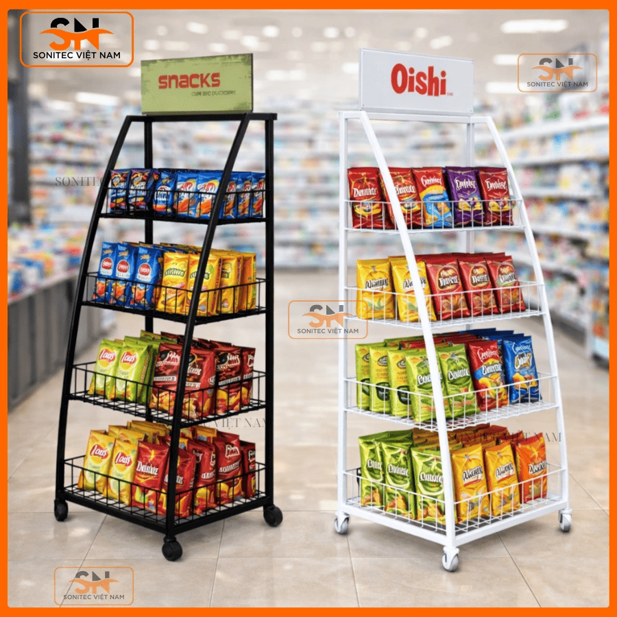 Tổng hợp các mẫu kệ quảng cáo đẹp, dễ triển khai cho shop