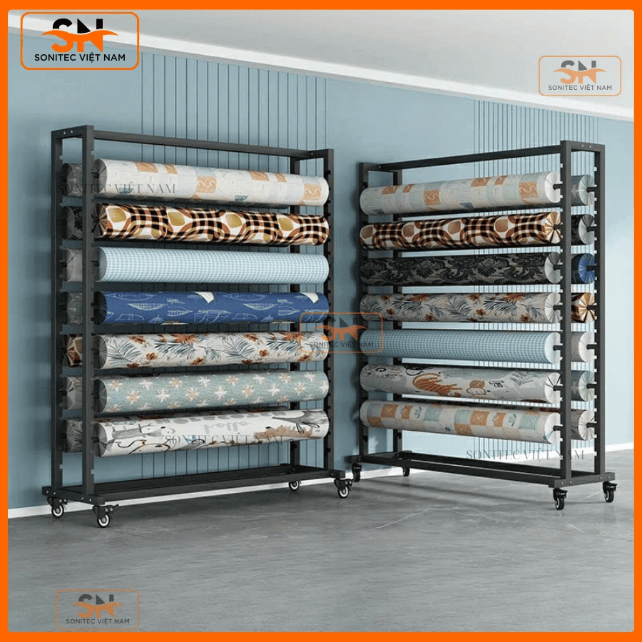 Cách chọn kệ trưng bày vải đẹp, tối ưu