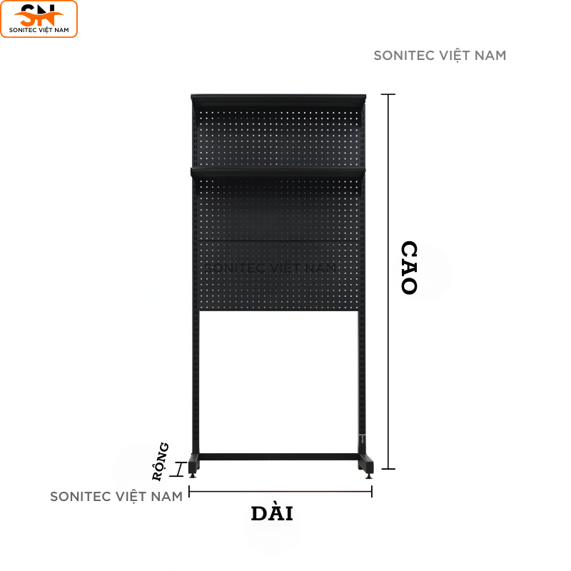 Kệ Sách Có Lưới 2 Tầng – Kệ Để Bàn Trang Trí, Lưu Trữ Đa Năng