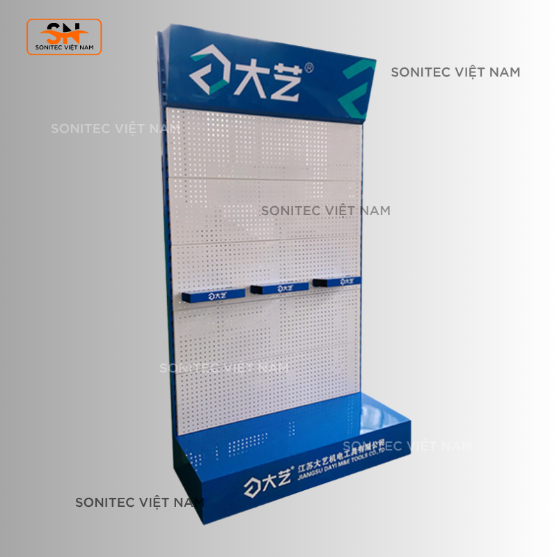Kệ Trưng Dụng Cụ Cầm Tay Tôn Đục Lỗ Kết Hợp Tầng Đỡ - Tiện Lợi, Đa Năng