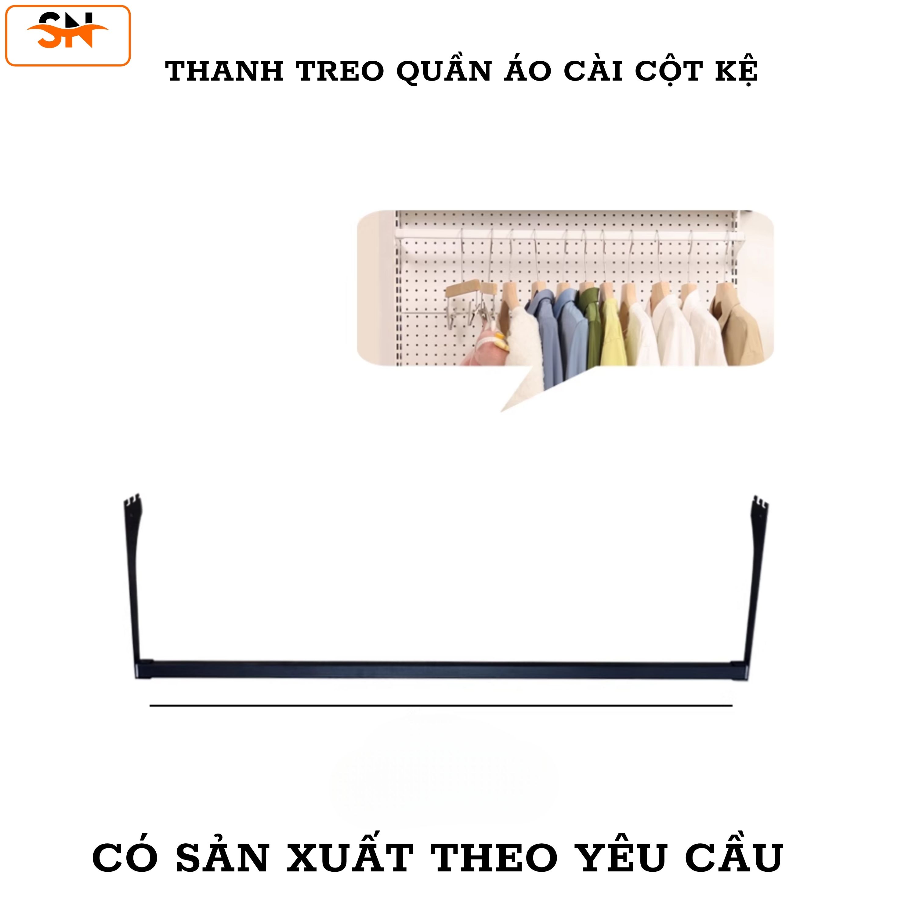 Thanh Treo Khăn, Treo Quần Áo Cài Kệ Tôn Lỗ – Phụ Kiện Kệ Sơn Tĩnh Điện