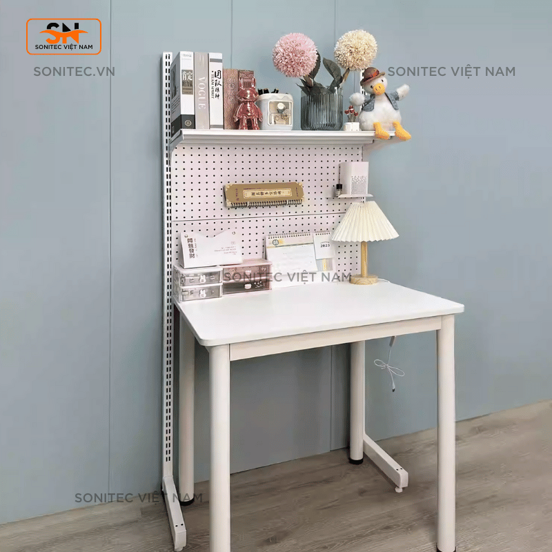Kệ Sách Để Bàn 1 Tầng Có Lưới – Kệ Trang Trí Mini Gọn Gàng, Tiện Dụng