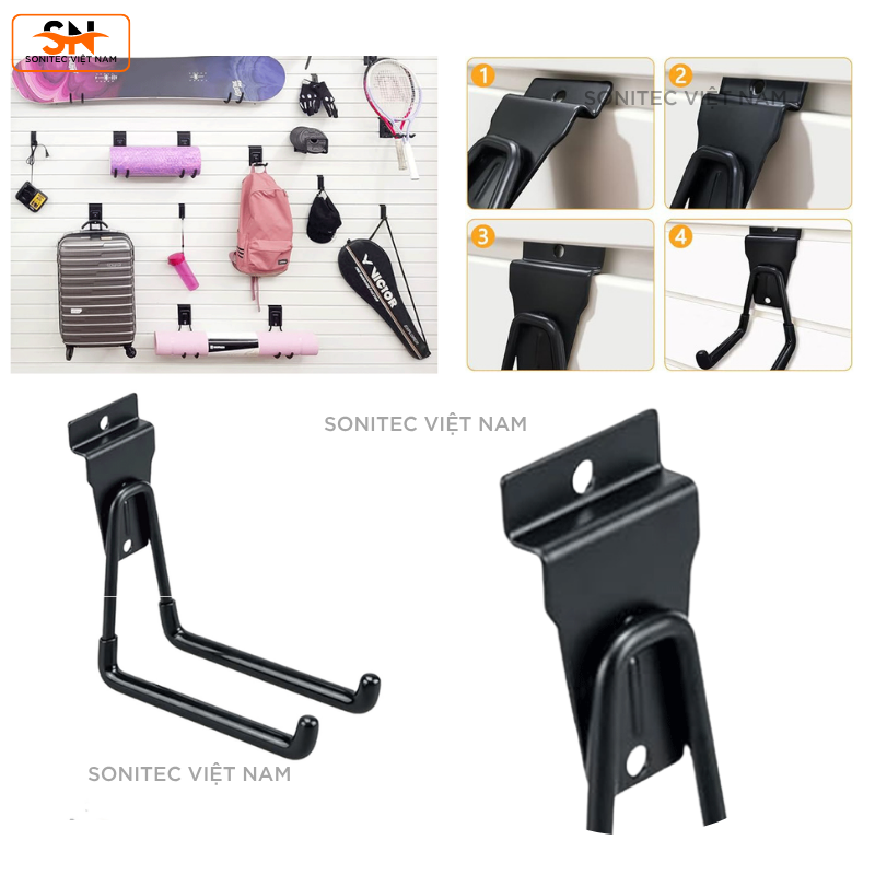 Móc Treo Xe Đạp Gắn Tường Bằng Kim Loại Chống Trượt – Siêu Bền, Chịu Lực Tốt