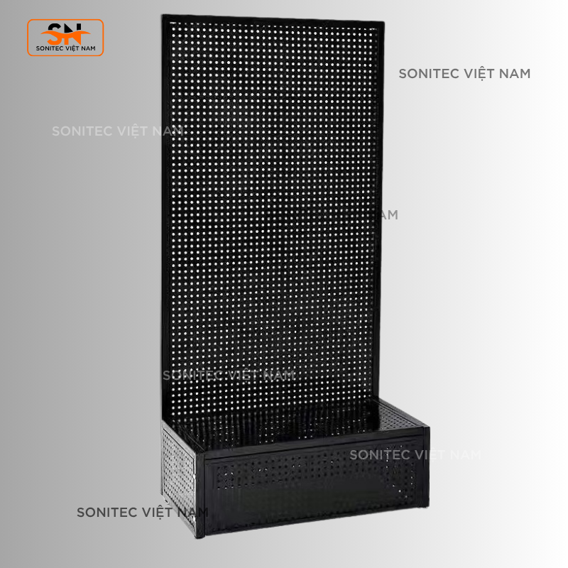 Kệ Treo Dụng Cụ Chuyên Dụng Màu Đen – Kệ Tôn Lỗ Trưng Bày Thiết Bị Kỹ Thuật