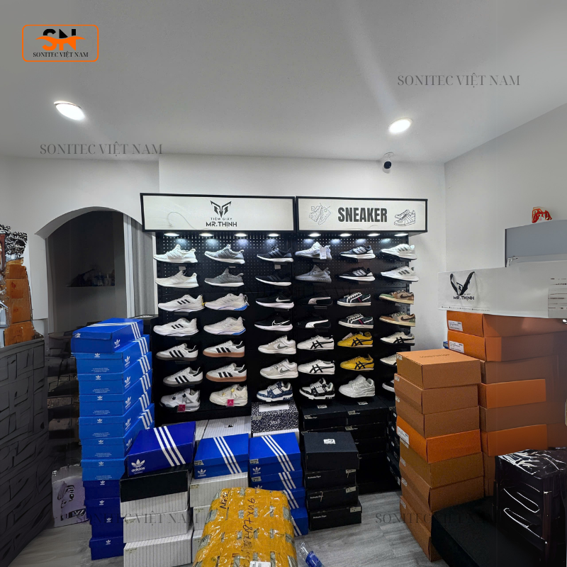 Kệ trưng giày thể thao – Giải pháp trưng bày chuyên nghiệp cho shop & sân tập