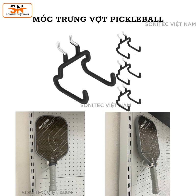 Móc gác vợt pickleball-Móc trưng bày vợt pickleball