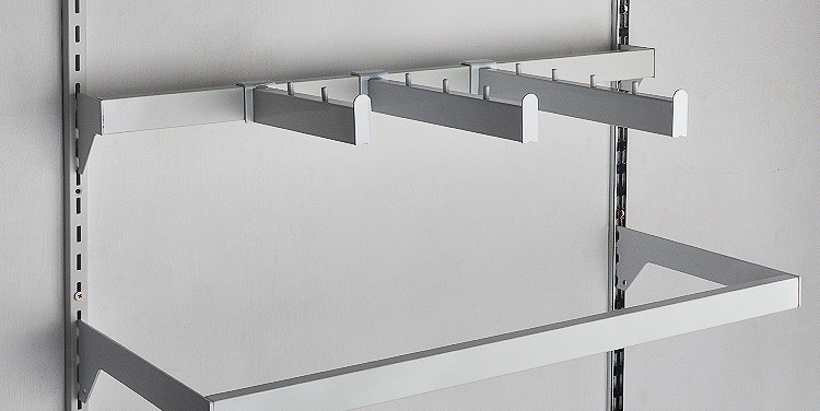Thanh Ray Gắn Tường Đơn A1 – Thép Mạ Inox, Bền Đẹp – Lắp Âm Tường, Tủ Gỗ