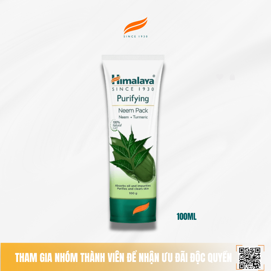 Mặt nạ đất sét lá Neem Himalaya Neem Face Pack 100ml