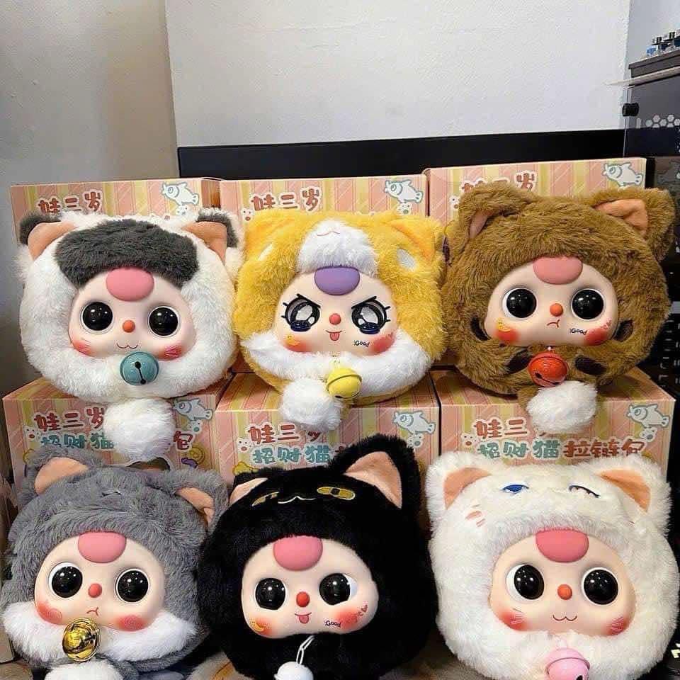 BABY THREE Lucky Cat Series Plush Blind Box