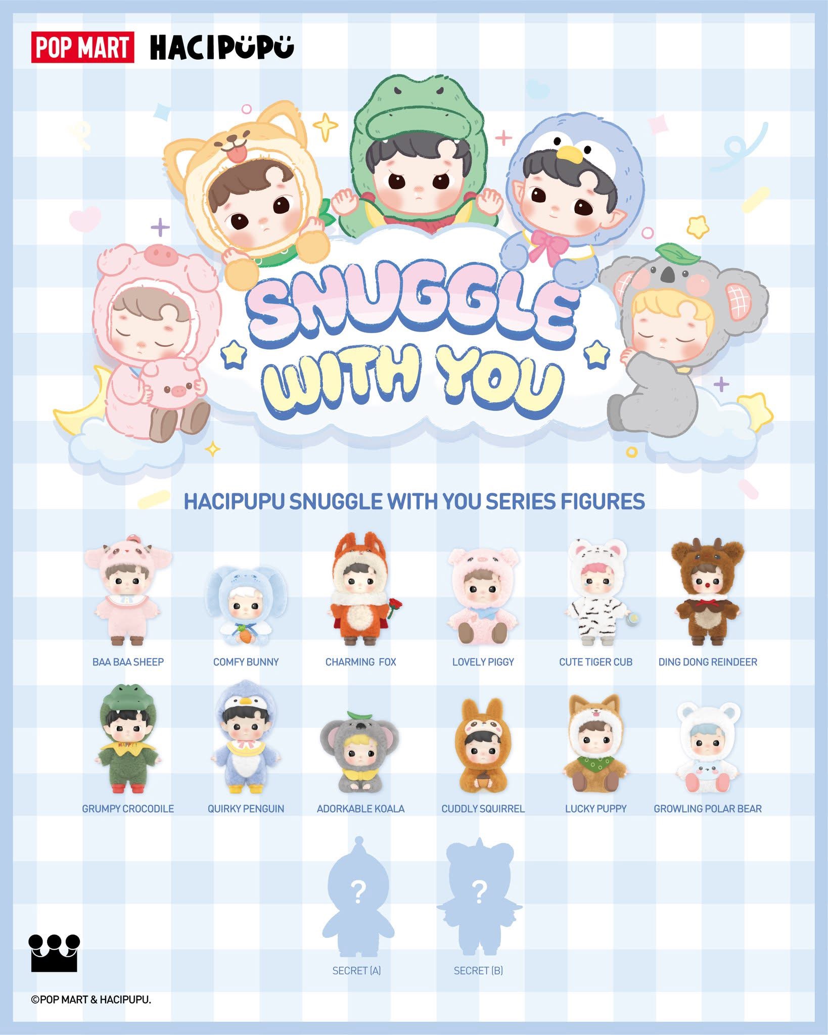 HACIPUPU Snuggle With You Series Figures BLIND BOX
