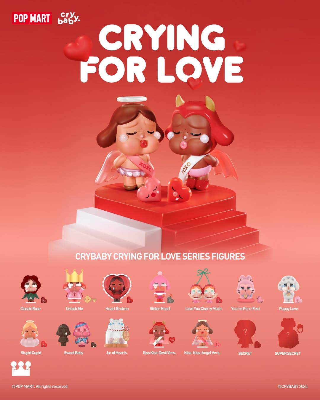 CRYBABY Crying For Love Series Figures BLIND BOX