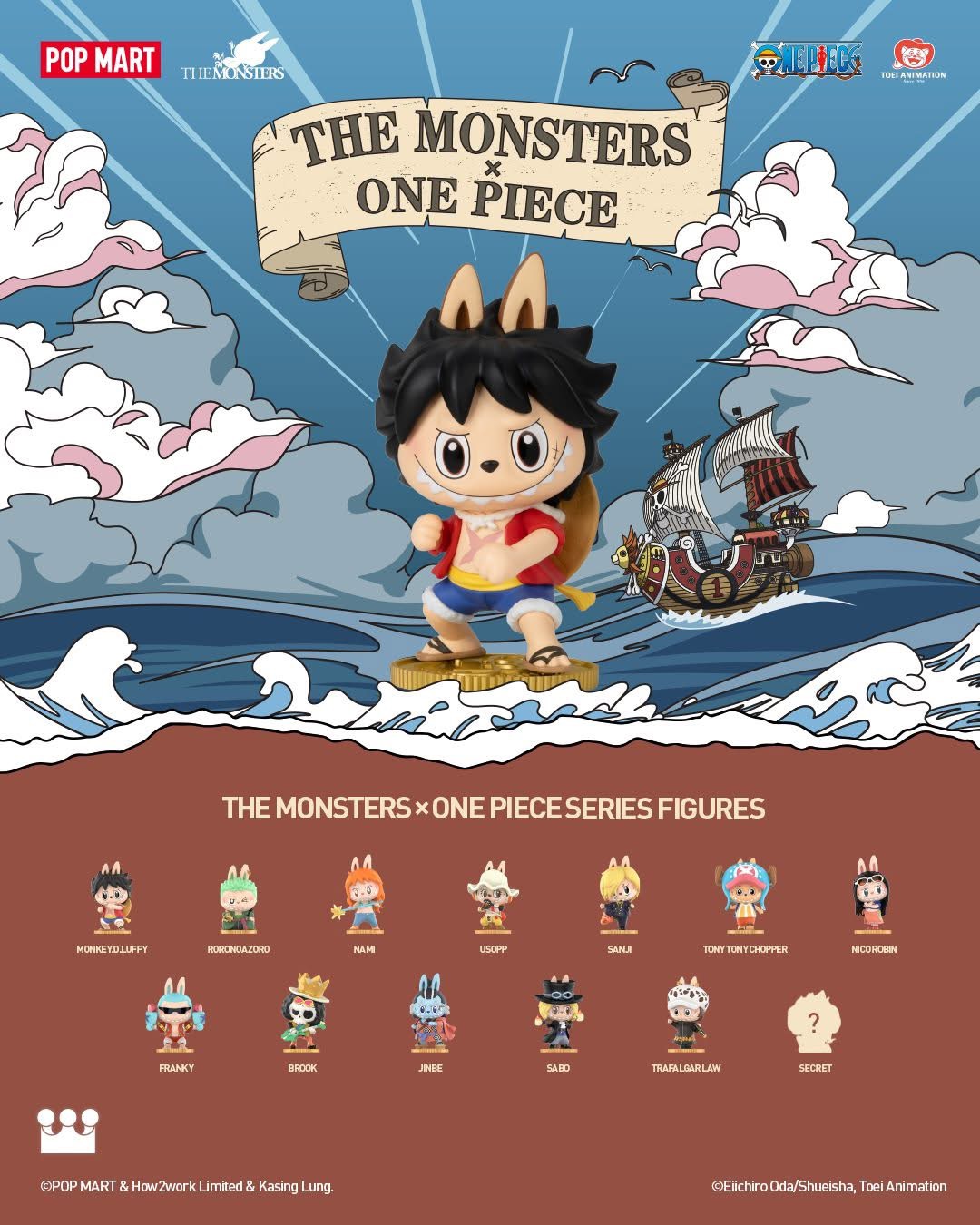 LABUBU The Monsters x ONE PIECE Series Figures BLIND BOX
