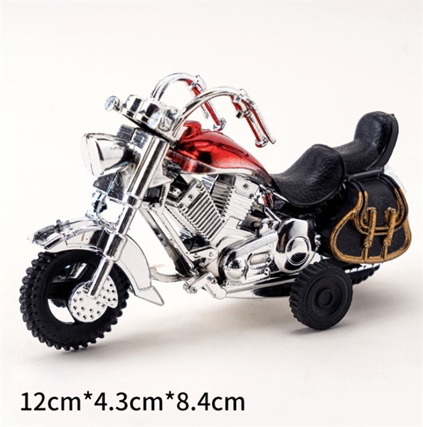 Trang trí mô hình xe máy Harley đỏ (nhựa)