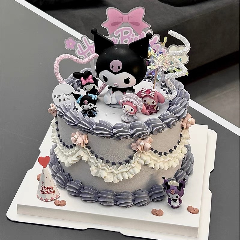 Trang trí Kuromi nhựa đẹp (9cm) L1