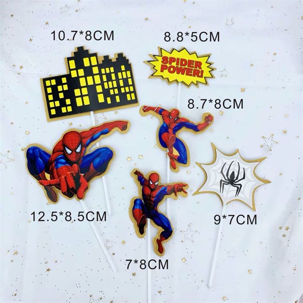 Set que cắm người nhện + tòa nhà
