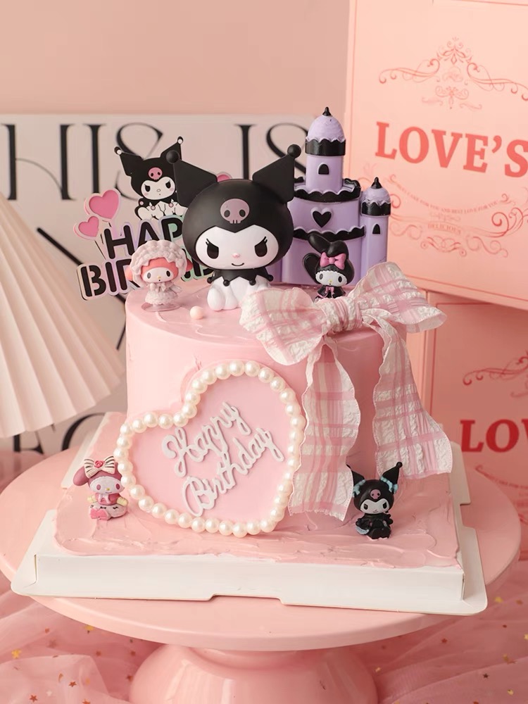 Trang trí Kuromi nhựa đẹp (9cm) L1