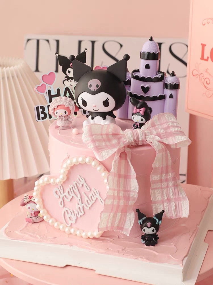 Trang trí Kuromi nhựa đẹp (9cm) L1