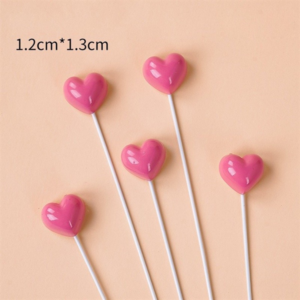 Set que cắm sắt hình trái tim hồng