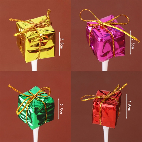 Set trang trí GS 4 hộp quà xanh, đỏ, hồng, vàng