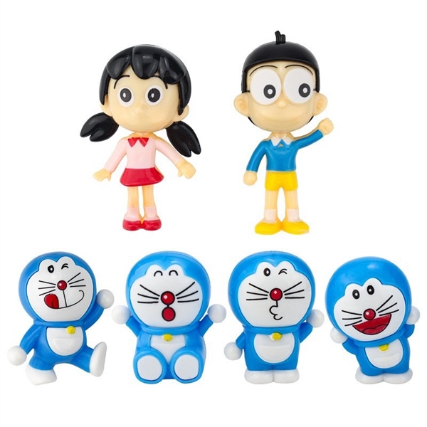 Set 4 Doremon + Xuka + Nobita