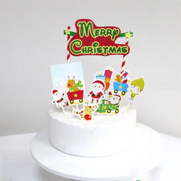 Set que cắm GS bảng hiệu + cổng Merry Xmas