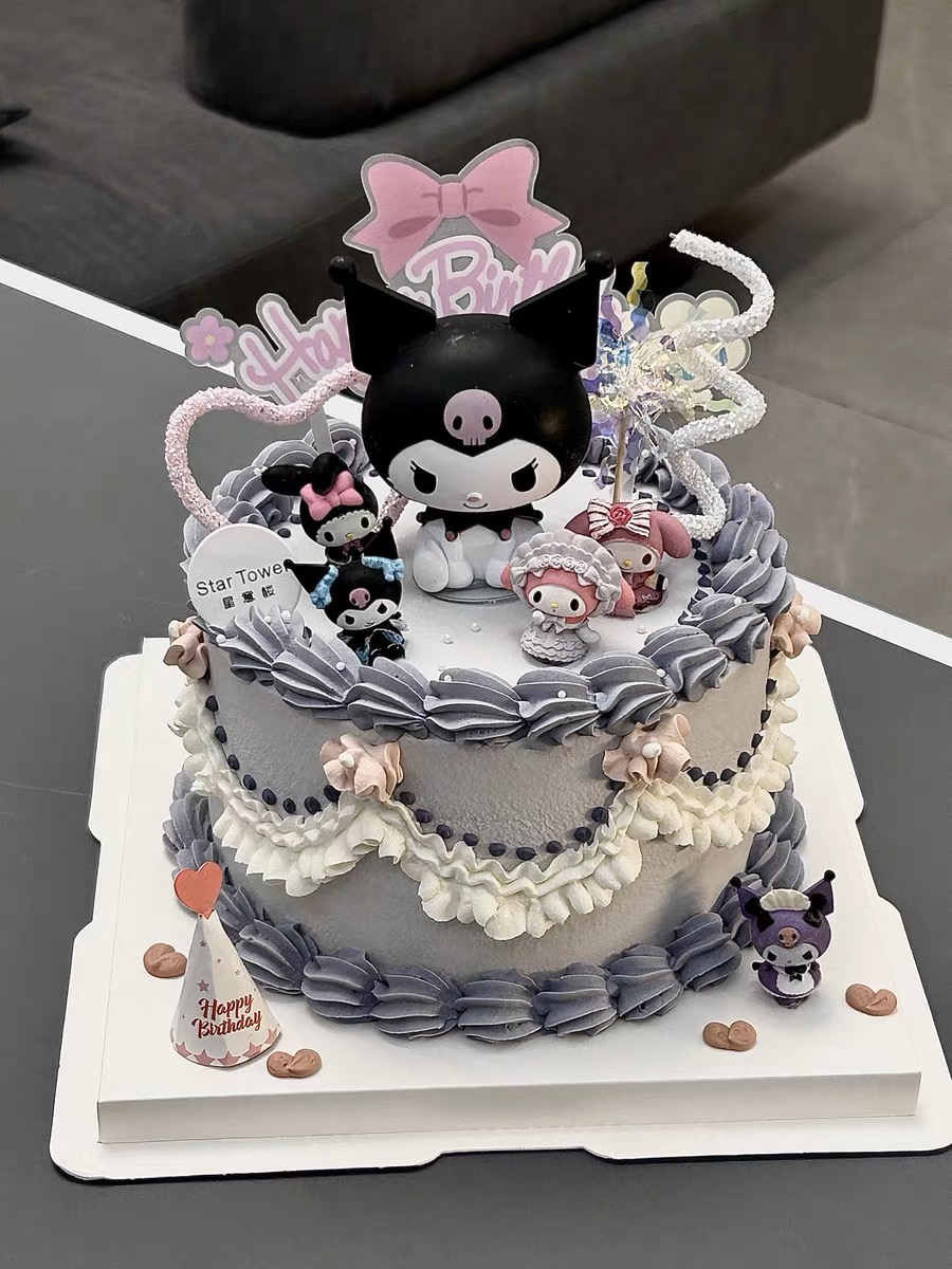 Trang trí Kuromi nhựa đẹp (9cm) L1