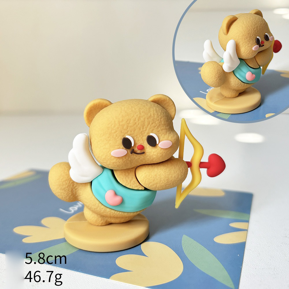 Trang trí silicon gấu Butterbear cầm cung tên tình yêu (VLT)