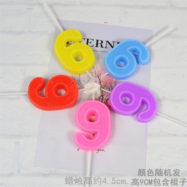Nến loại đẹp có viền số 9