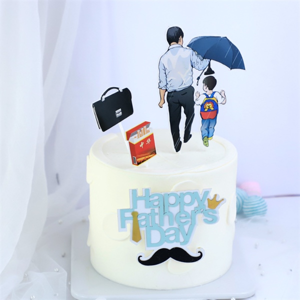 Set que HP Father's day bố và bé xanh
