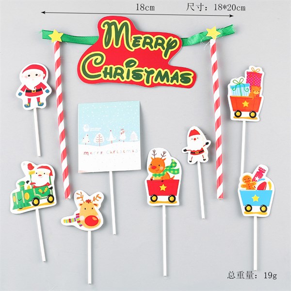 Set que cắm GS bảng hiệu + cổng Merry Xmas