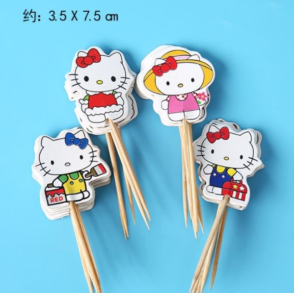 Set 24 que cắm mèo Kitty