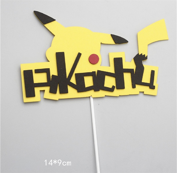 Que cắm xốp hình Pikachu màu vàng