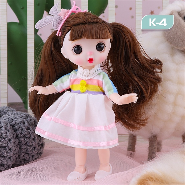 Trang trí búp bê có khớp cao cấp váy Hanbok HQ
