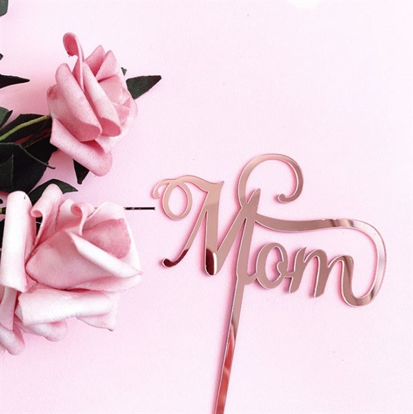 Topper mica Mom hồng