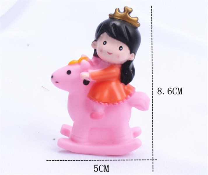 Trang trí công chúa cưỡi ngựa nhựa