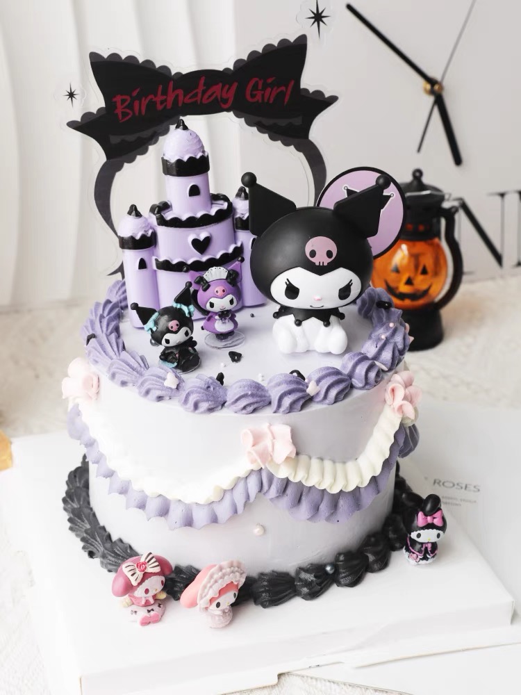 Trang trí Kuromi nhựa đẹp (9cm) L1