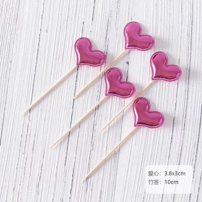 Set 50 que tim bóng hồng đậm MỚI