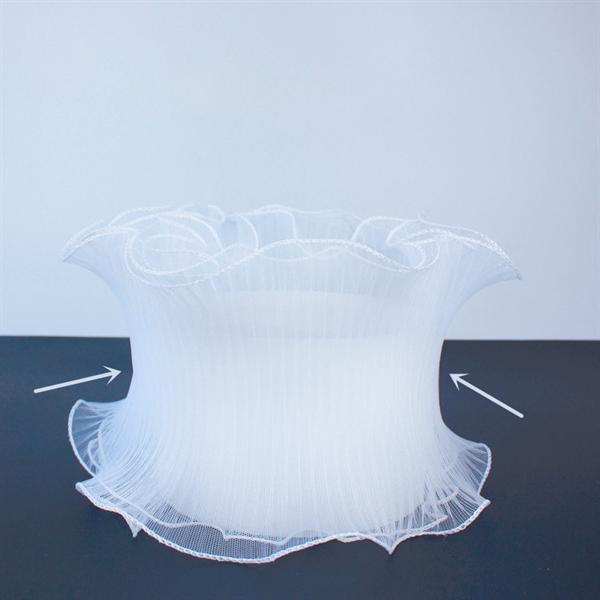 Trang trí dải ruy băng 1 lớp trắng (1.5m)