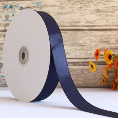 RB lụa 2cm cuộn to màu xanh đen