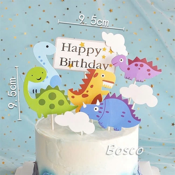 Set que HPBD khủng long + mây
